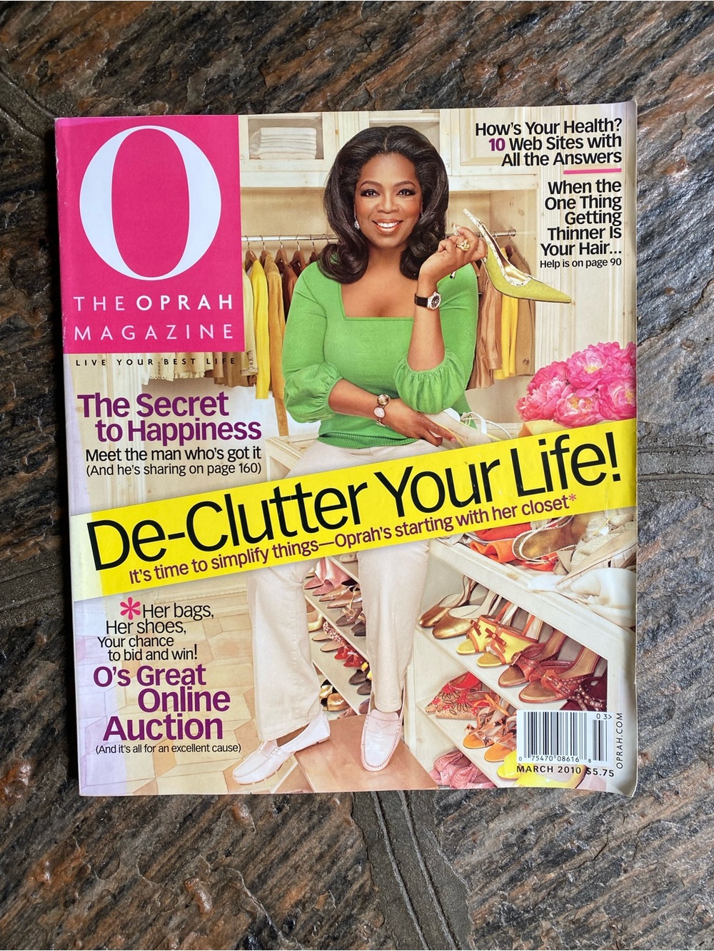 Vintage 2010 O the Oprah Magazine March edition.
